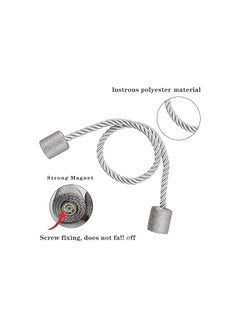 The Bros 2 Pack Curtain Rope Tieback with Strong Magnet, Elegant Decorative Curtain Holdbacks, Curtain Holders for Window Treatment, Home, Office (Gold)  - Image 3