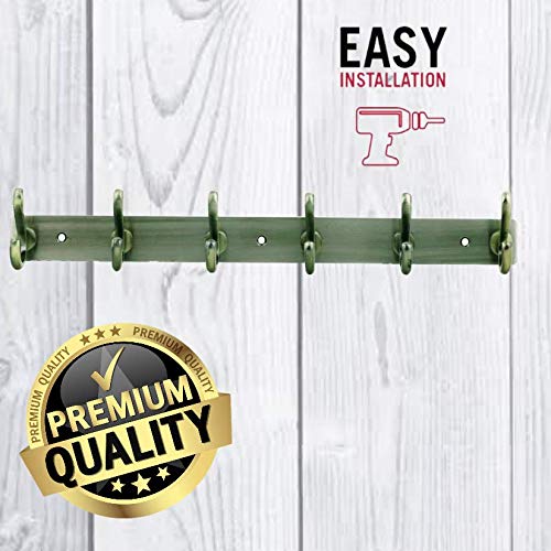 EXCELLENT Fine Quality Stainless Steel Hooks Wall Hanger 6 Hooks for Clothes and Towel in Bathroom and Living Room - Image 4