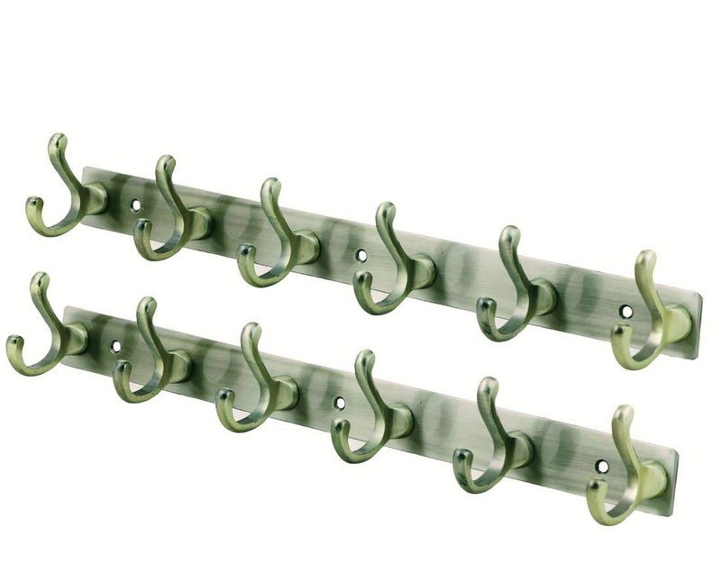 EXCELLENT Fine Quality Stainless Steel Hooks Wall Hanger 6 Hooks for Clothes and Towel in Bathroom and Living Room - Image 1