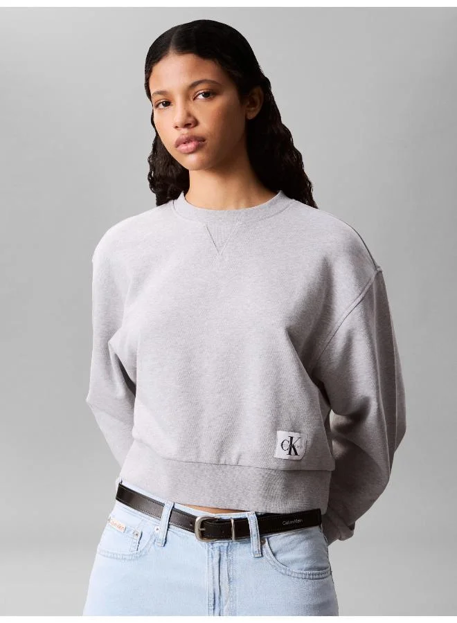 Calvin Klein Jeans Woven Label Crew Neck Sweatshirt