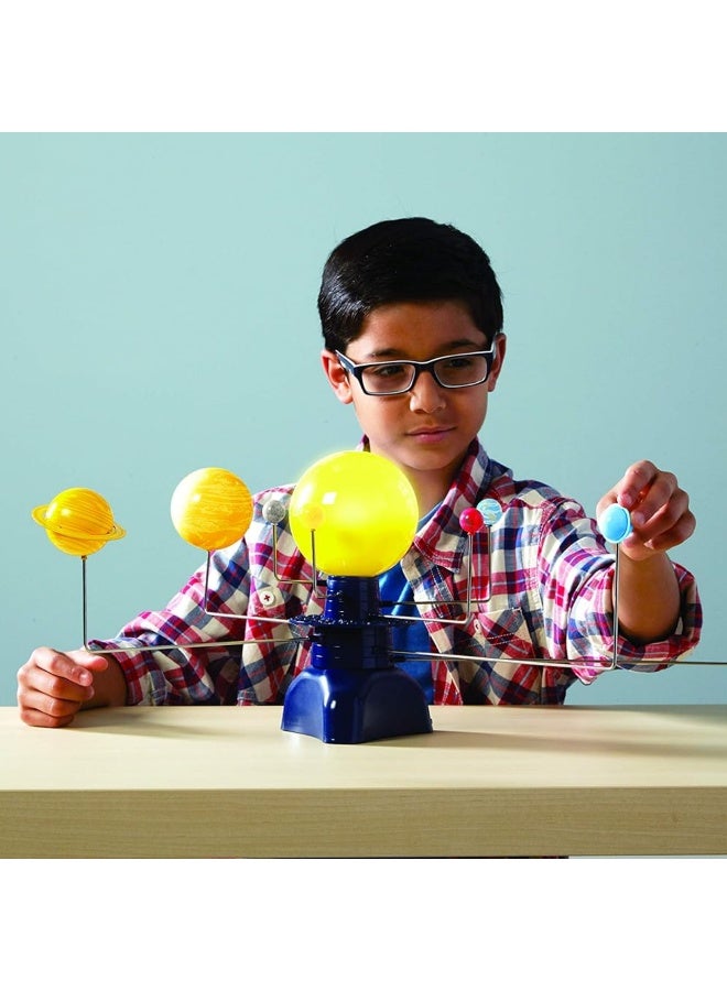 Learning Resources Geosafari Motorised Solar System, Interactive Rotating & Revolving Model With Light-Up Sun & Star Projector, Includes Multilingual Activity Guide, For Kids Ages 8+ - Image 3