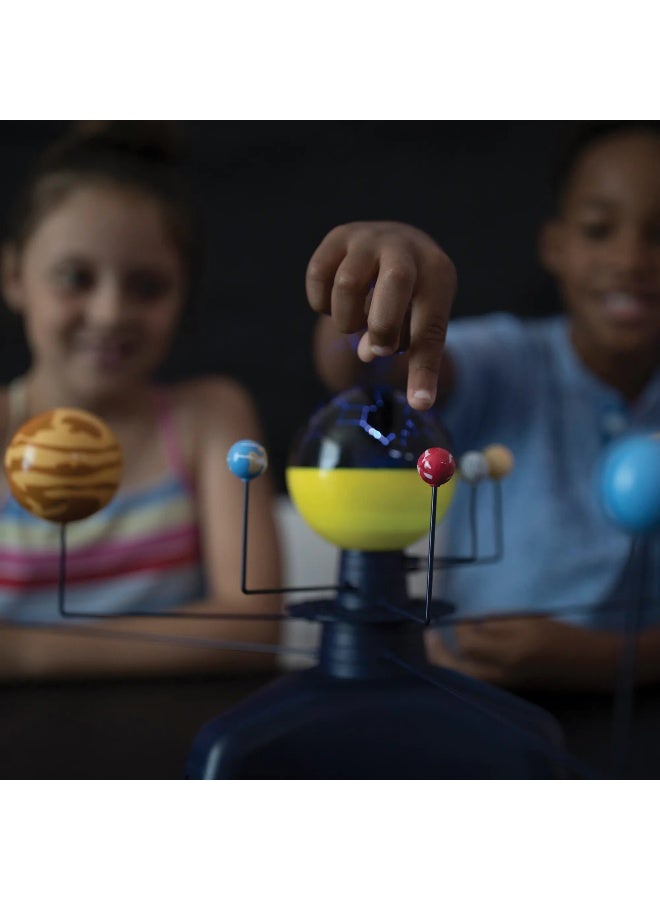 Learning Resources Geosafari Motorised Solar System, Interactive Rotating & Revolving Model With Light-Up Sun & Star Projector, Includes Multilingual Activity Guide, For Kids Ages 8+ - Image 4