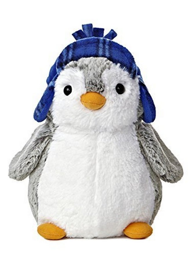 Aurora Pompom 9" Penguin Plush from World (Blue Hat)