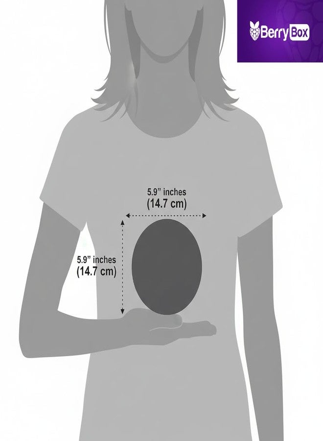 لافتة بيري بوكس بريميوم ذهبية سوداء للرجال والسيدات، دائرية 6 بوصات، للأبواب الزجاجية، مناسبة للمكاتب والمتاجر والمقاهي والفنادق والمطاعم والشركات والمحلات التجارية، ذاتية اللصق، مصنوعة من الأكريليك. - Image 2