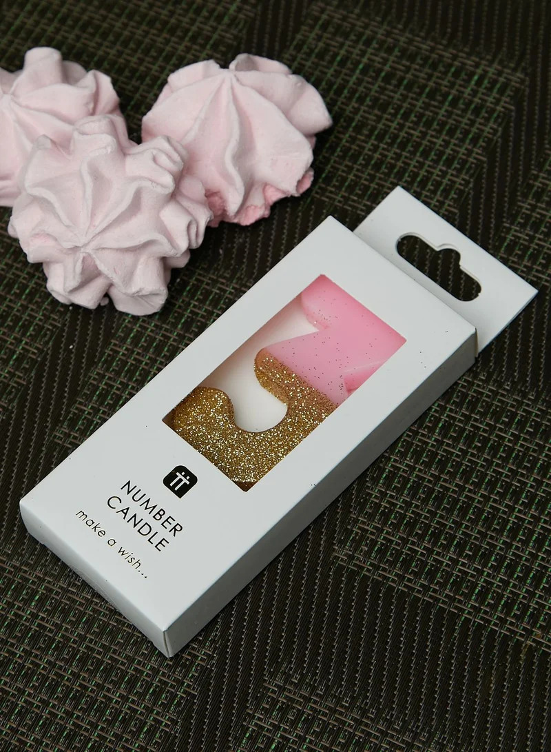Talking Tables Glitter Number 3 Candle