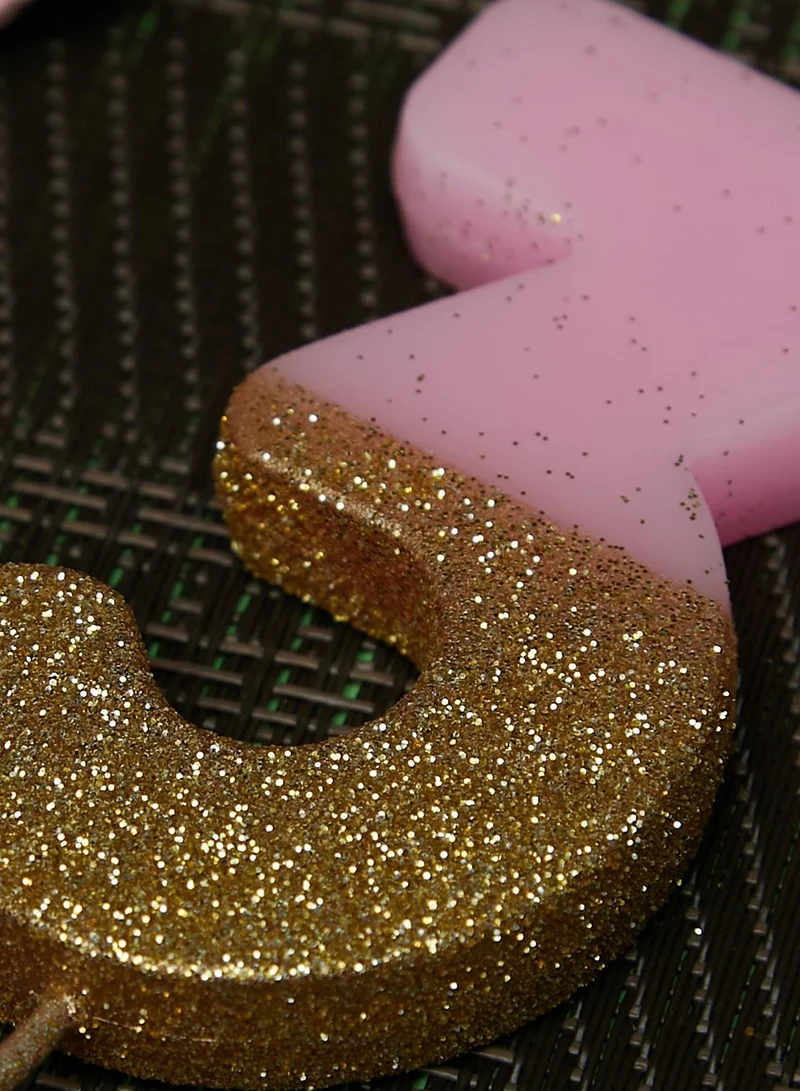 Talking Tables Glitter Number 3 Candle