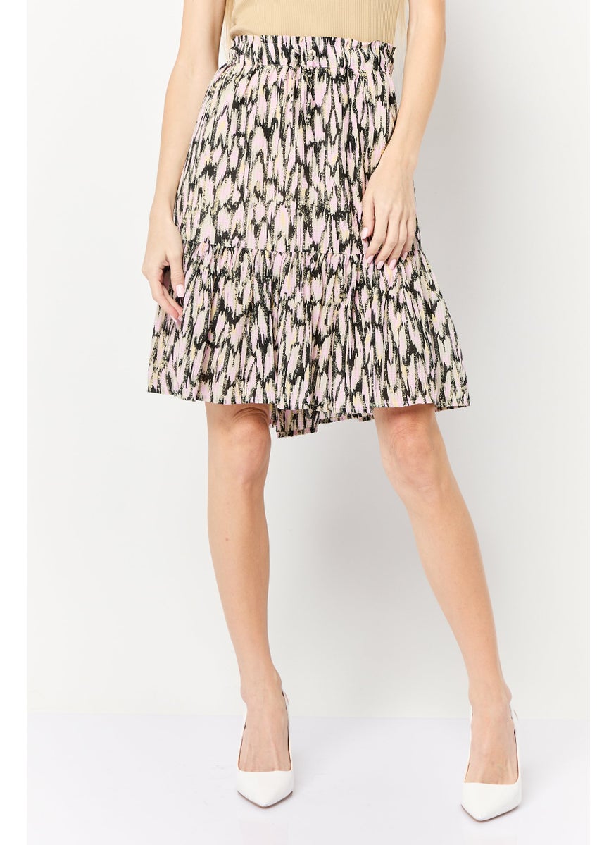 Scotch & Soda Women Allover Print Mini Skirt, Multicolor  - Image 1