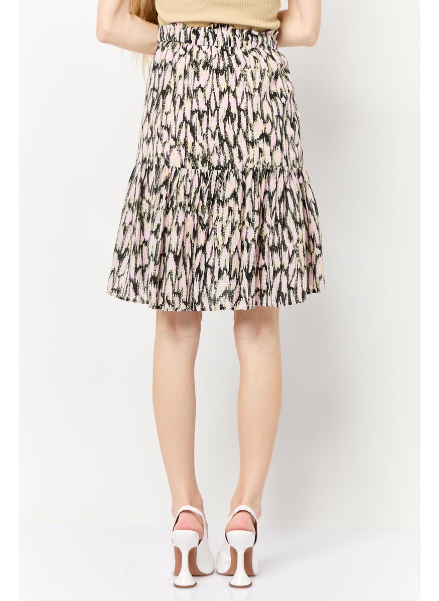 Scotch & Soda Women Allover Print Mini Skirt, Multicolor  - Image 4