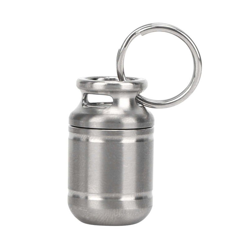 Titanium Pill Bottle: 100% Titanium Alloy, Deep Waterproof, High Strength & Lightweight Medicine Container - Heat Resistant Pill Holder for Outdoor Hiking, Travel & EDC Use - Image 3