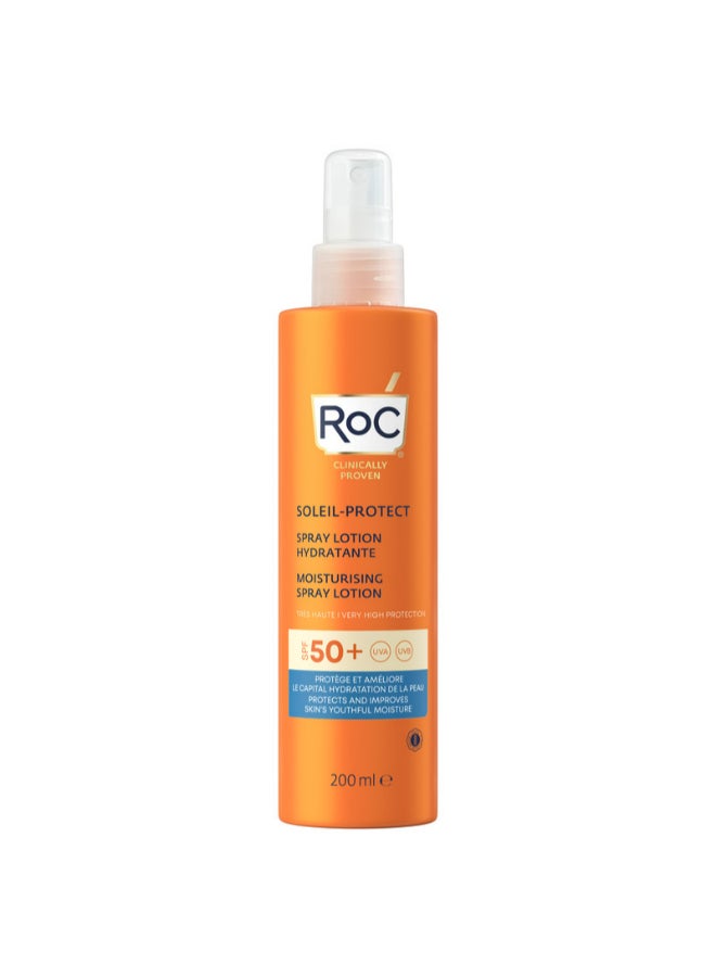 RoC SOLEIL-PROTECT MOISTURISING SPRAY LOTION SPF50 200ML  - Image 1