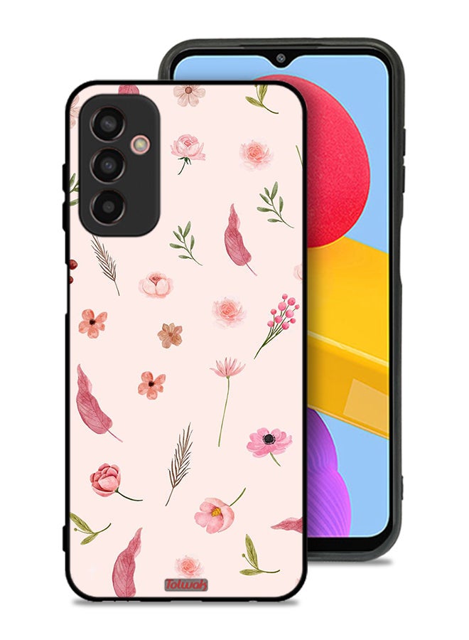 Tolwak Samsung Galaxy F23 Protective Case Cover Leaves And Roses Pattern - Image 1