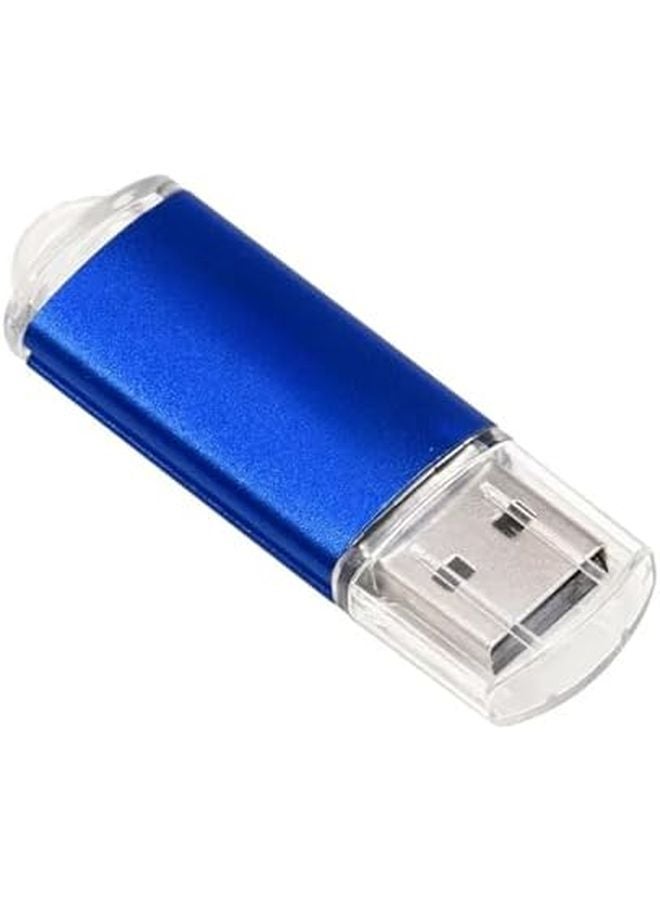 USB Flash Drive 16GB Blue Metal Pen Drive Memory Stick Business Gift - Image 2