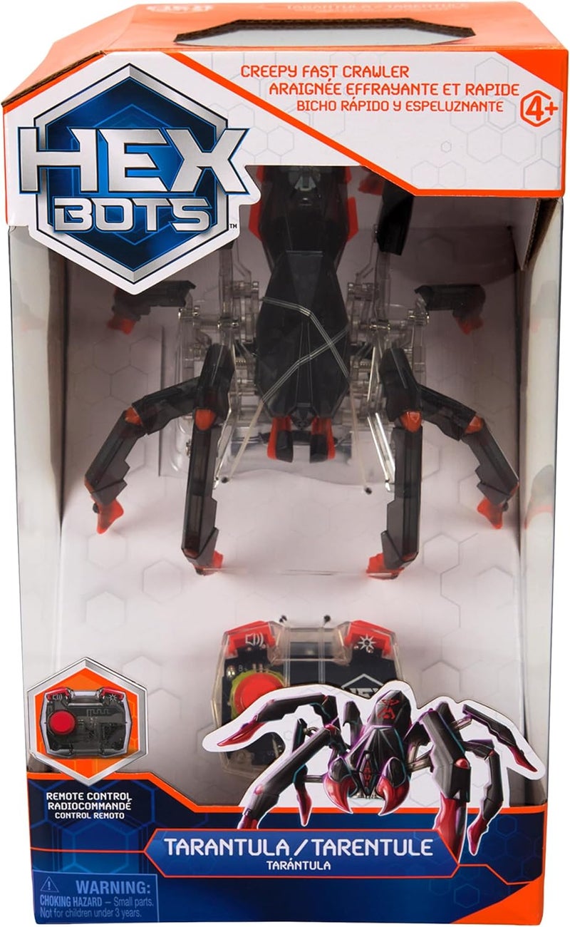 HEX BOTS روبوت تحكم عن بعد لعنكبوت الرتيلاء، لعبة روبوت عنكبوت قابلة لإعادة الشحن للأطفال، عنكبوت روبوتي قابل للتعديل، ألعاب روبوت للأولاد والبنات من سن 6 سنوات فما فوق | لعبة عنكبوت ميكانيكية RC، توجيه بزاوية 360 درجة، عيون LED متوهجة، جهاز تحكم سهل الاستخدام، ألعاب مزحة وهدايا للأطفال من سن 6 سنوات فما فوق - Image 5