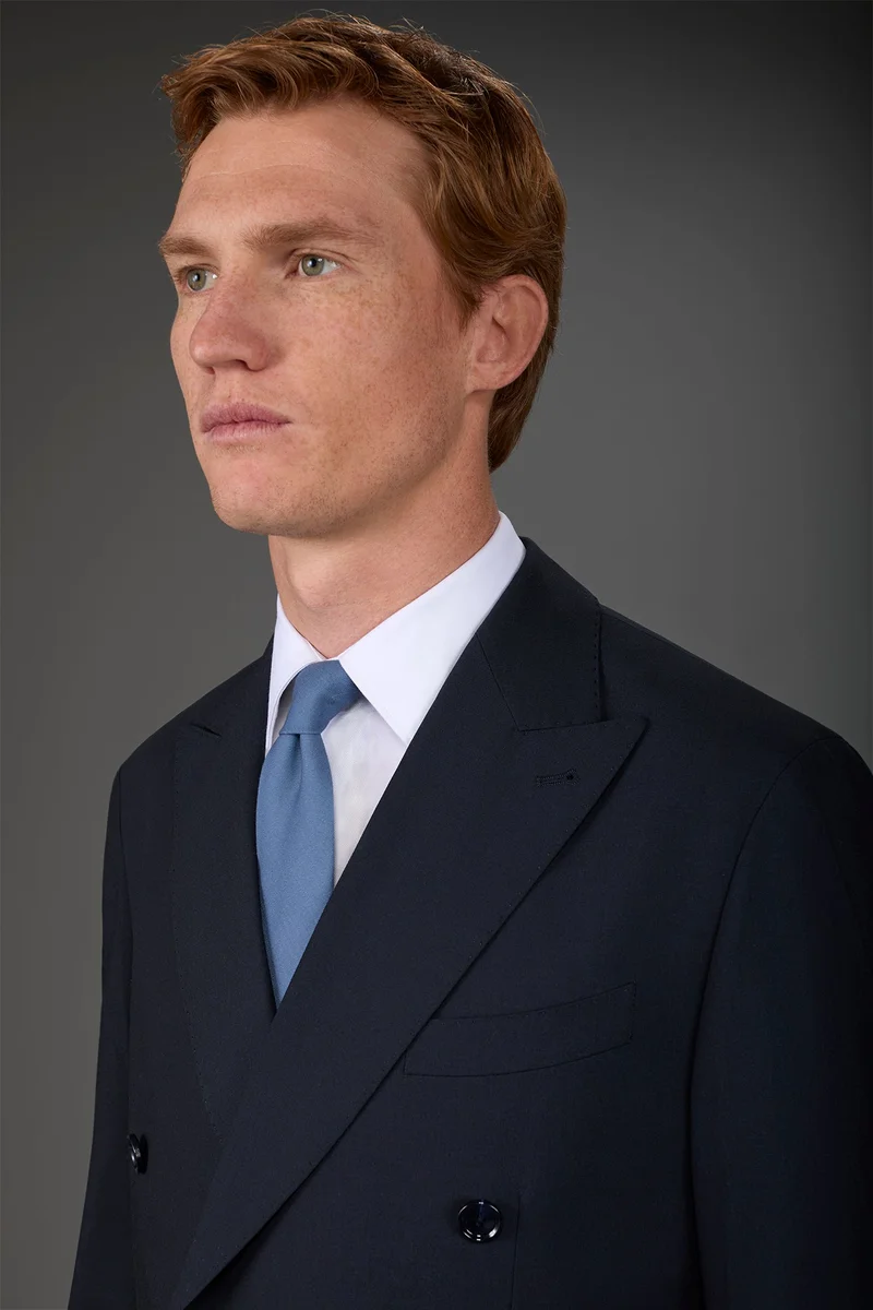دوبل غانغر Men's single-colour tie - Indigo
