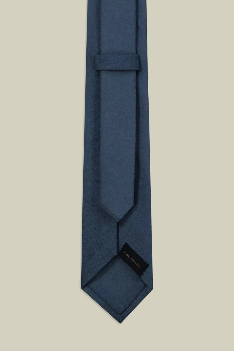 Doppelganger Blue Men's single-colour tie - Indigo for Men | Best Price UAE