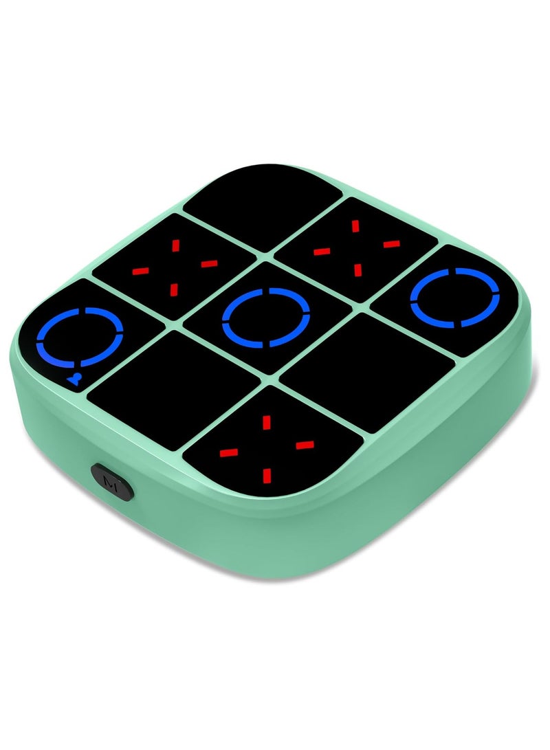 عام إكس-أو (Tic-Tac-Toe)، وحدة ألعاب ألغاز محمولة 4 في 1، لعبة إكس-أو الإلكترونية للتعليم وتعزيز الذاكرة، لعبة سفر محمولة لرحلات السيارة، ألعاب لوحية للأطفال والكبار - Image 1