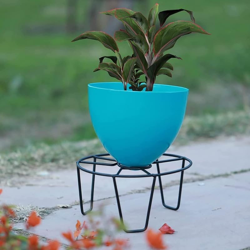 Zepdos Iron Heavy Duty Plant Stand for Living Room, Flower Pot stand for balcony Pot Stands, Outdoor, Indoor, Big Pots Holder, Gamla Stand (Pack of 15) - Image 3