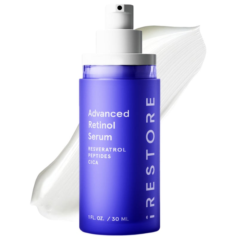 iRestore Retinol Serum for Face - 1% Retinol with Peptides & Hyaluronic Acid - Anti Aging Night Serum for Sensitive Skin - Fragrance Free, Reduces Fine Lines, Wrinkles (Pack of 1) - Image 1