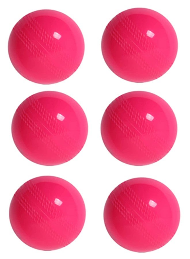 فينوم كرات الكريكيت الناعمة من فينوم للتدريب، مناسبة لجميع الفئات العمرية، موصى بها للعب الكريكيت في الأماكن المغلقة والمفتوحة، في الشوارع وعلى الشواطئ (عبوة من ست كرات) (لون وردي) - Image 1