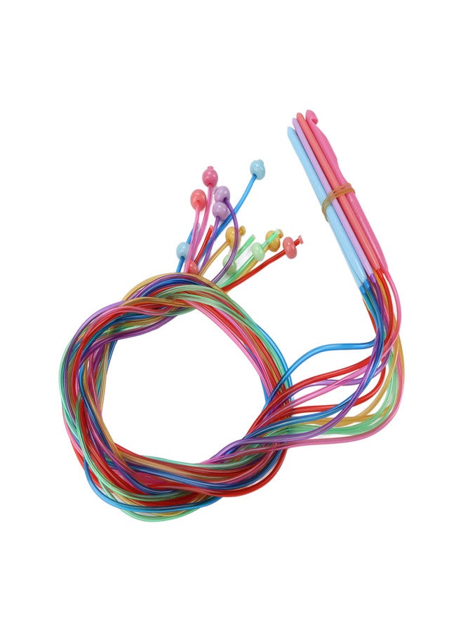 12Pcs Crochet Hooks 1.2meters Afghan Carpet Plastic Knitting Tools for Household Weaving - Image 2