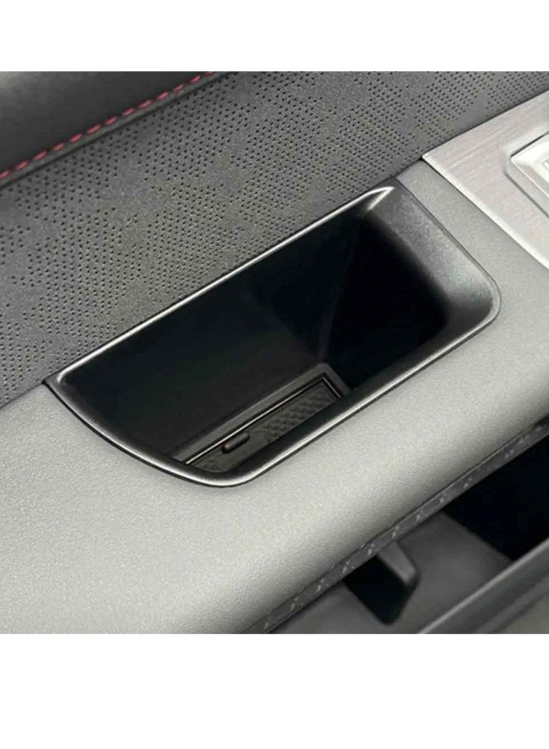 Generic Car Organizer, Easy To Install Car Door Storage Box, Door Handle Armrest Storage Box, Sturdy And Durable Car Holder Tray Organizer, (Black, Set Of 4pcs)  - Image 2