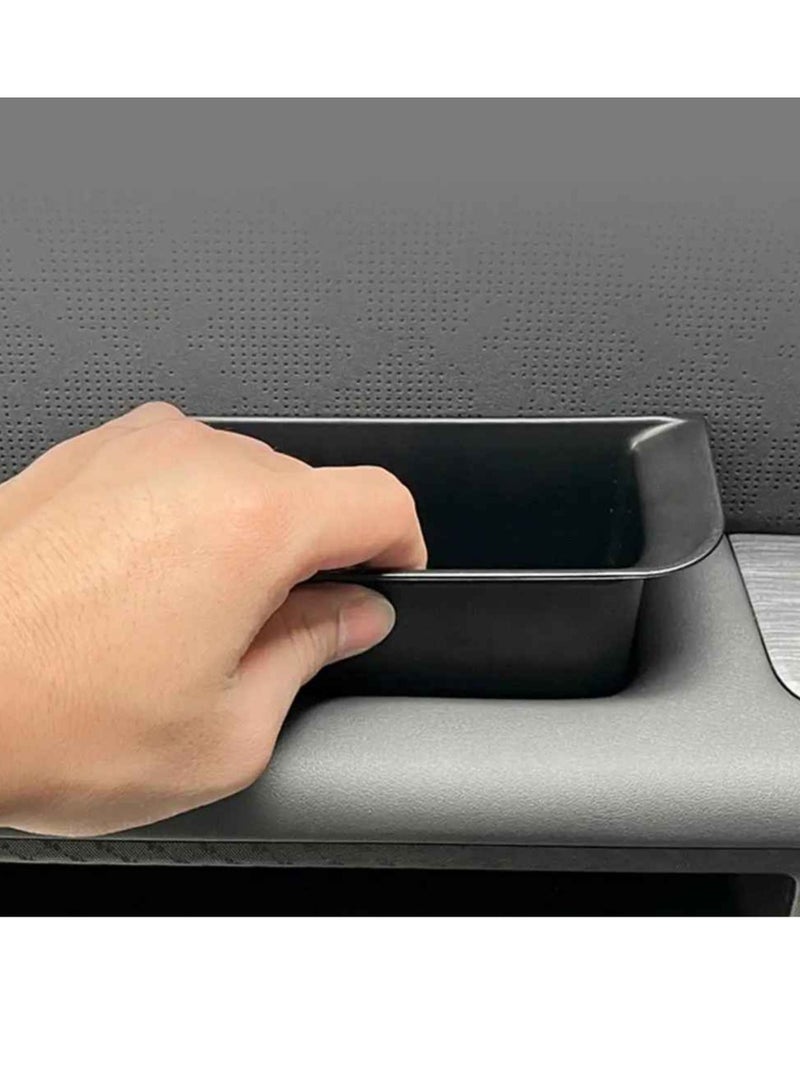 Generic Car Organizer, Easy To Install Car Door Storage Box, Door Handle Armrest Storage Box, Sturdy And Durable Car Holder Tray Organizer, (Black, Set Of 4pcs)  - Image 3