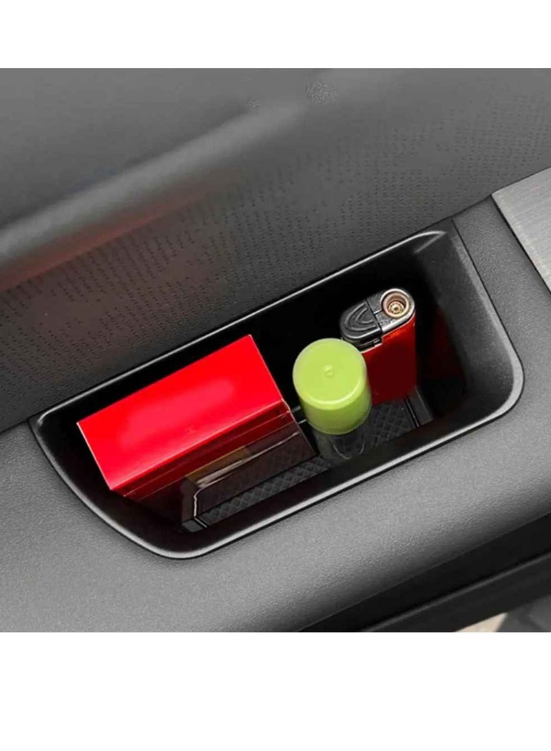 Generic Car Organizer, Easy To Install Car Door Storage Box, Door Handle Armrest Storage Box, Sturdy And Durable Car Holder Tray Organizer, (Black, Set Of 4pcs)  - Image 4