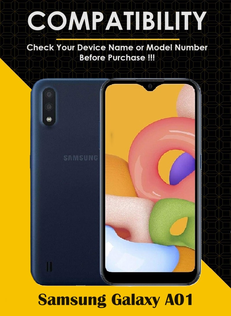 AINA 2 Pieces Tempered Glass Screen Protector 5D Designed For Samsung Galaxy A01 Full Glue Edge to Edge Full Screen Coverage And Bubble Free - Image 3