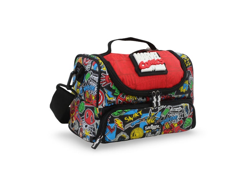 سميجل Smiggle حقيبة غداء - أحمر وأسود - Image 1