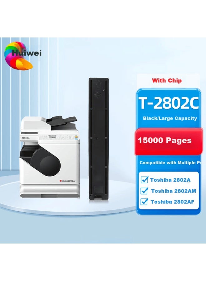Huiwei T-2802c High-capacity Toner Cartridge Compatible With Toshiba Studio 2802a 2802am 2802af Printers Digital Multifunction Copiers Drum Unit Toner Cartridge Toner Powder - Image 1