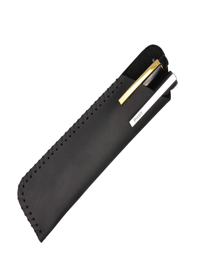 aolaso Handmade Leather Double Pen Case Crazy Horse Leather Fountain Pen Pouch Protective Sleeve Cover- Gift for Christmas - Image 1