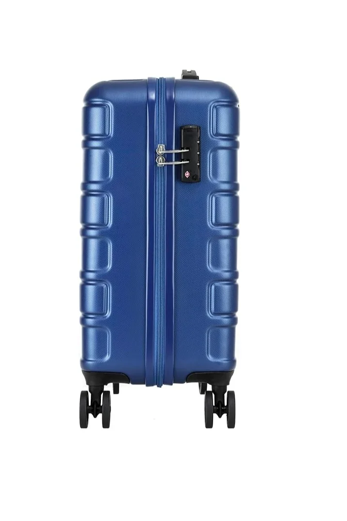 AMERICAN TOURISTER American Tourister Bricklane 2 Piece SET 55+80cm Hardcase 4 Double Wheel Cabin &amp; Check-In Luggage Trolley Blue
