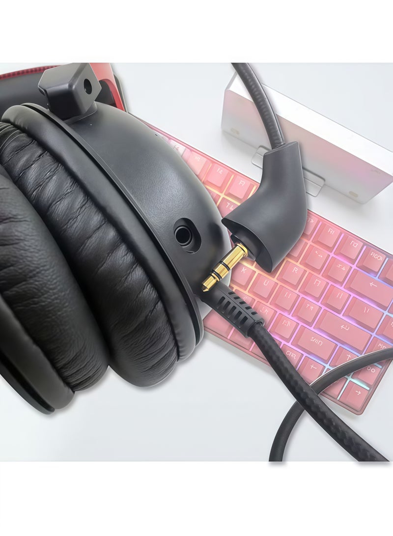 مناسب لسلسلة Kingston HyperX Cloud 2/Pro/CloudX - سماعة ألعاب متعددة الأجهزة مع ميكروفون بديل - Image 4