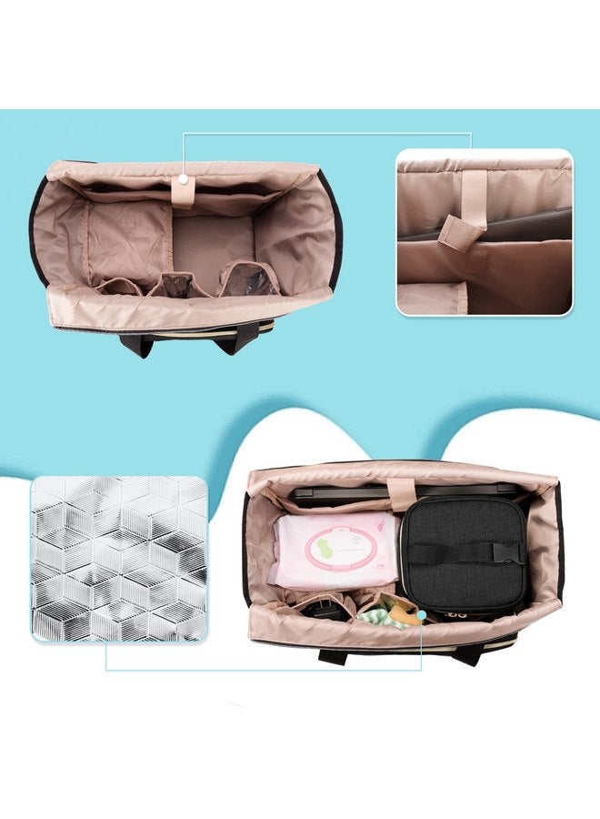 LUXJA Luxja Breast Pump Bag (with a Breastmilk Cooler Bag, a Small Carrying Case and a Waterproof Mat) Compatible with Spectra S1 and S2, Pumping Bag for Breast Pump and Extra Parts, Black  - Image 4