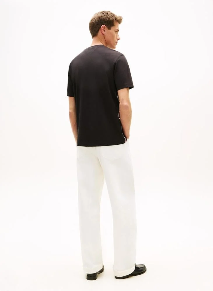 TOMMY HILFIGER  Global Stripe Side Seam Jersey T-Shirt for Men | Best Price UAE