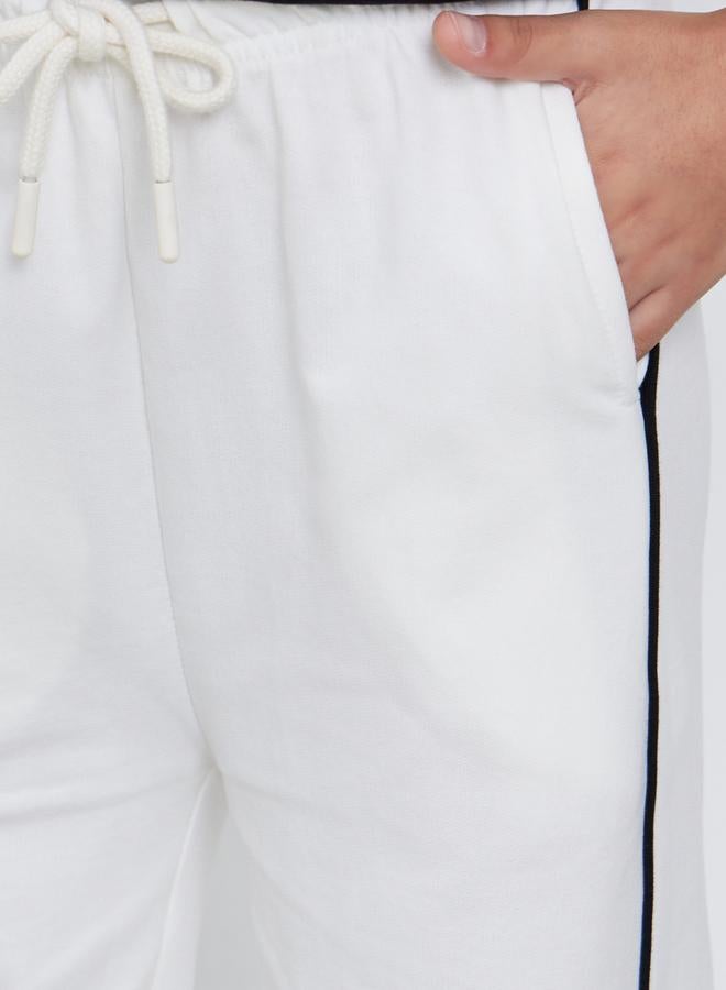 ستايلي بنطال رياضي بأرجل واسعة بخط جانبي - Image 3