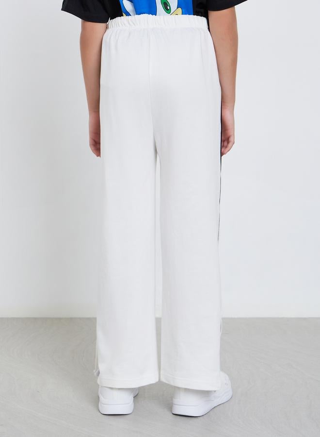 ستايلي بنطال رياضي بأرجل واسعة بخط جانبي - Image 4