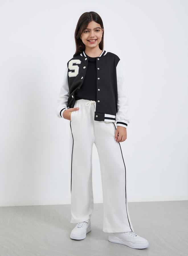 ستايلي بنطال رياضي بأرجل واسعة بخط جانبي - Image 2