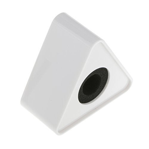 RODZ 2pcs Triangular and Square Microphone Station Logo - White and 1 Pc Reporter Mike Sponge Windshield - Image 3