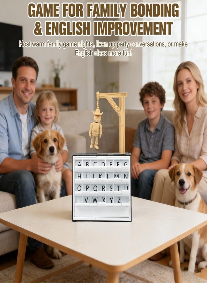 KOSIMI PlayBook'd - Hangman Game Magnetic Cowboy, Vocabulary Words Spelling Challenge Table Game, Hangman Challenge Game,Portable Books Design Board Game - Image 4