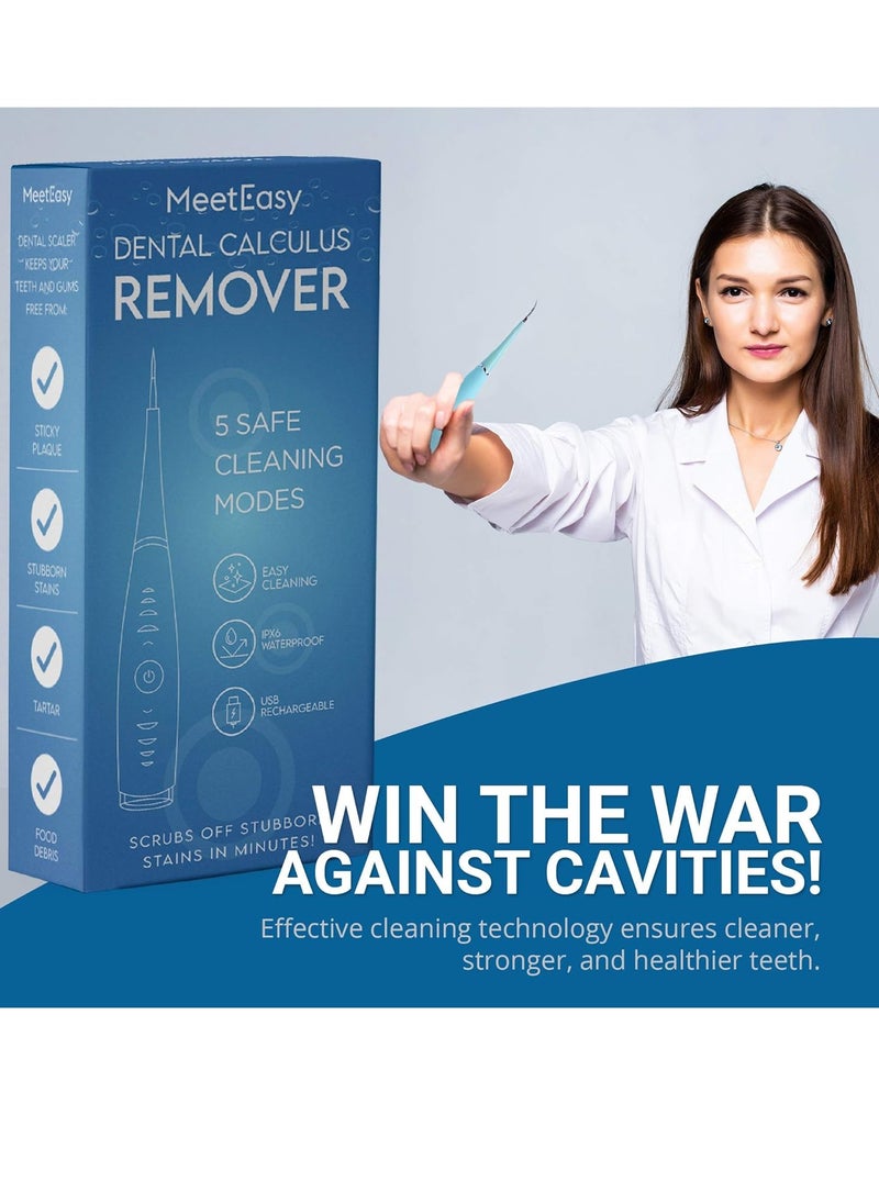 Meeteasy - Dental Cleaner Tool Kit - Dental Care for Adult - 100% Proven Safe - Image 1