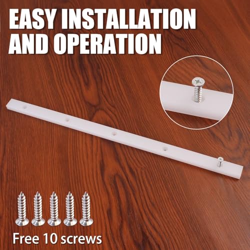KETIPED 2 Pack Crosscut Sled for Table Saw, Miter Slot Runners, 3/4" x 3/8" x 17" Premium UHMW Miter Bar with Predrilled Holes & Screws Ideal for U Tracks, Router Table, Bandsaw, Coping Sled,MGJ-105W - Image 3