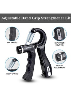Rock Pow 3PCS Hand Grip Strengthener, Adjustable Finger Exerciser and Finger Stretcher Grip Strength Trainer Finger Resistance Band, Finger Flexion Extension Training Relieve Wrist & Thumb Pain (3 PCS)  - Image 3