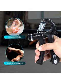 Rock Pow 3PCS Hand Grip Strengthener, Adjustable Finger Exerciser and Finger Stretcher Grip Strength Trainer Finger Resistance Band, Finger Flexion Extension Training Relieve Wrist & Thumb Pain (3 PCS)  - Image 5