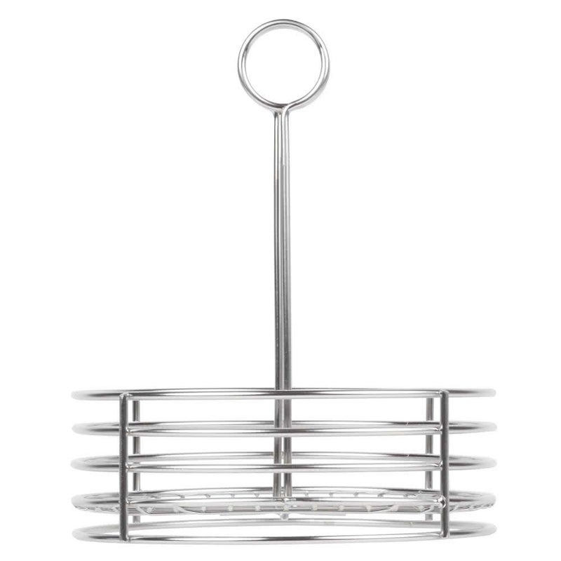Get G.E.T. Stainless Steel Round Condiment Caddy - Table Caddies Collection, 7.5 - Image 2