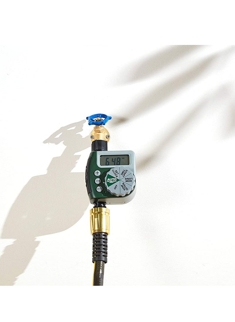 SYOSI 1pcs Single-Outlet Hose Watering Time, Automatic Water Timer Outdoor Garden Irrigation Controller, Garden Automatic Watering Device, without Battery, Green  - Image 5