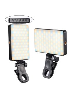 Highdas 120 LED Selfie Fill Light With Front & Back Phone Clip, 3000mAh Rechargeable ,3 Modes with 10 Level,Portable Clip on Light for Phone/Tablet/Laptop, Zoom Call TikTok Video Fill Light  - Image 2