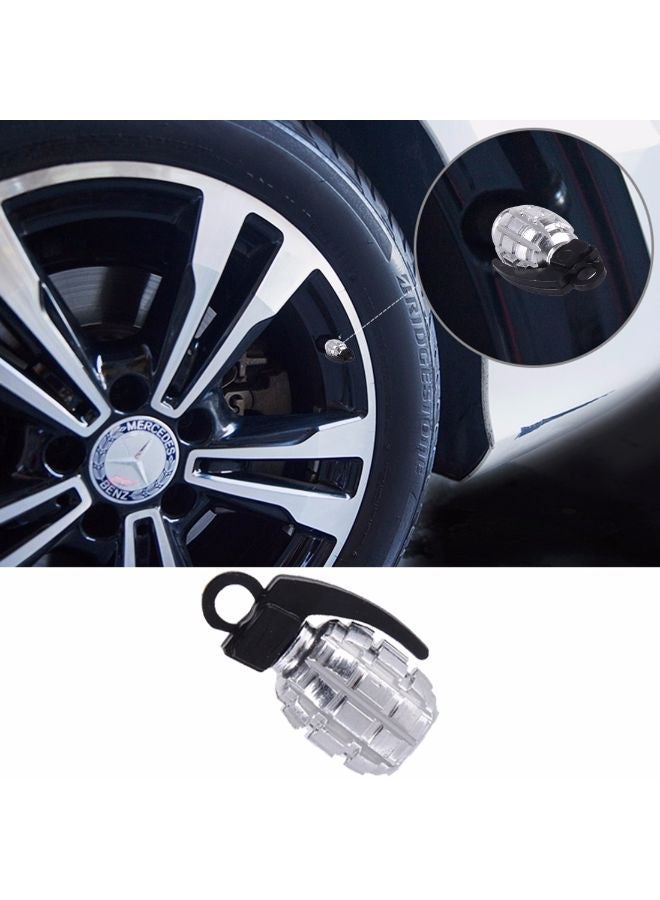 NIBEMINENT 4-Piece Grenade Shaped Car Tire Valve Cap  - Image 5