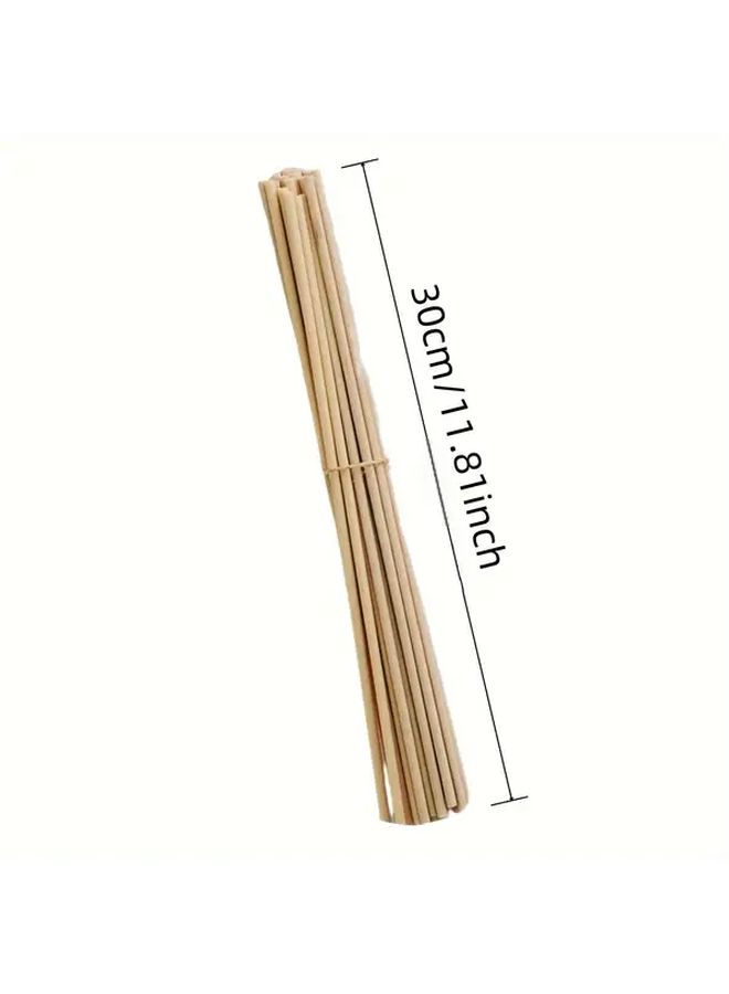 100 عود أبيض طويل عطر دائم 7.87 بوصة لعطور الريدة، آمن بدون نيران، متوافق مع الزيوت العطرية، إكسسوارات تزيين منزلية برائحة عطرية، هدية بخور إبداعية - Image 3