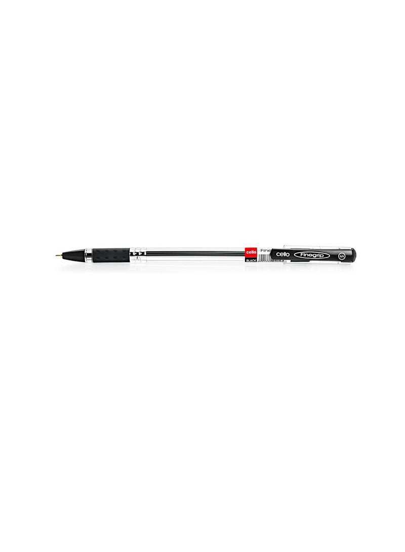تشيلو قلم حبر جاف CELLO FineGrip 0.7 مم أسود - عبوة تحتوي على 5 قطع - Image 3